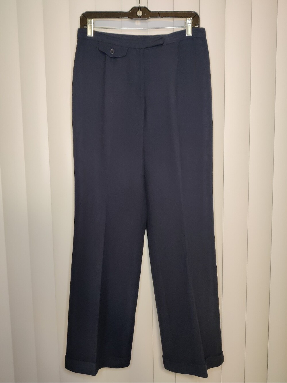 Lauren Ralph Lauren Dark Navy Wool Dress Trousers
